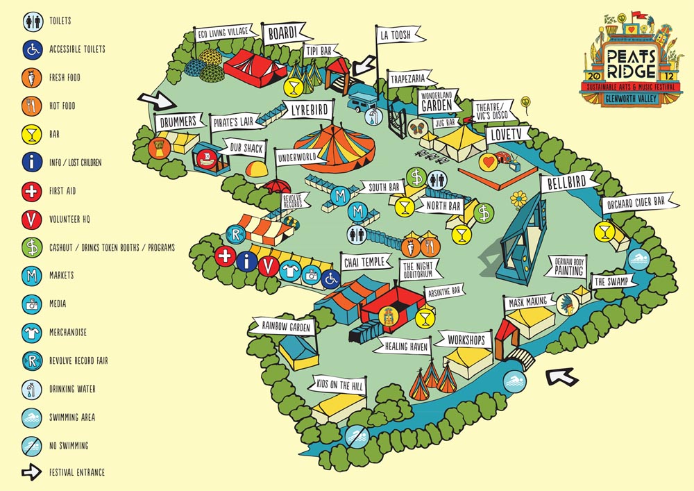 Peats Ridge 2012/2013 Set Times + Maps Released - Music Feeds