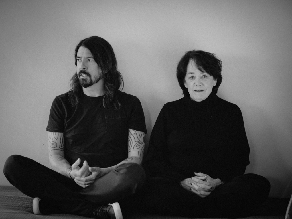 Dave Grohl with his mother Virginia.