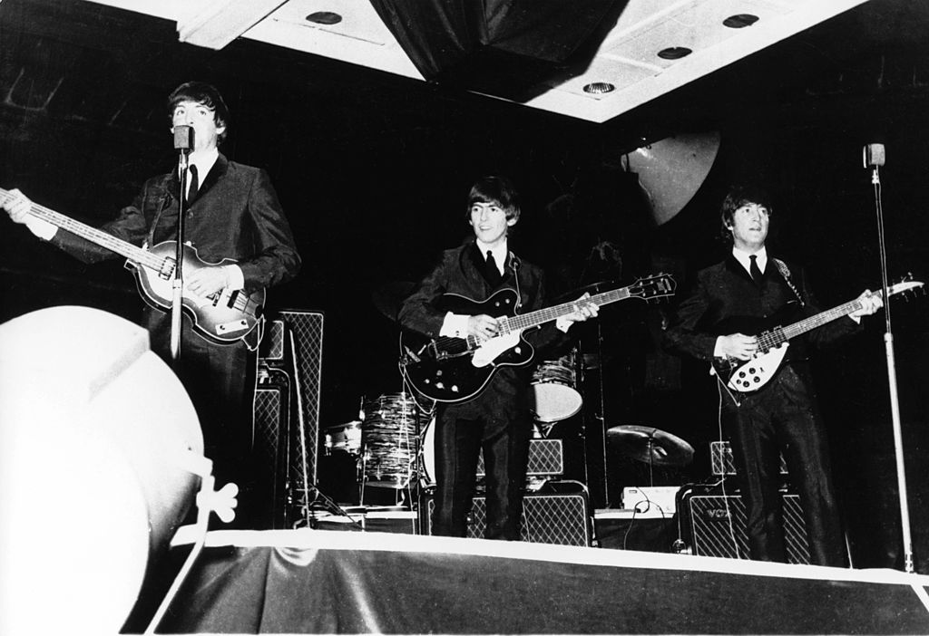 The Beatles performing in Australia circa 1964