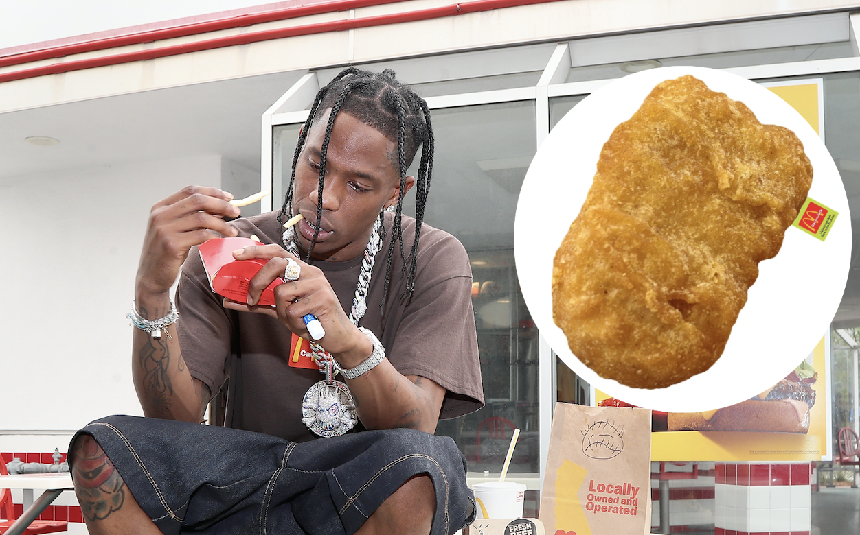 Travis Scott Is Selling A McNugget-Shaped Body Pillow For Some