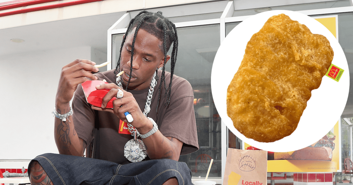 Travis Scott Is Selling A McNugget-Shaped Body Pillow For Some