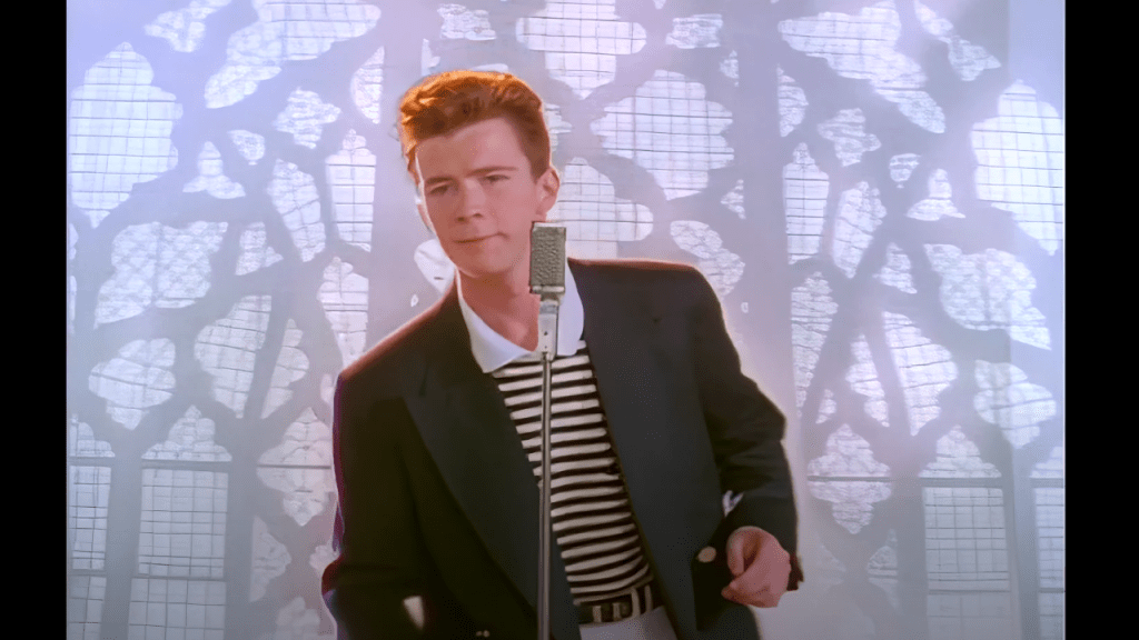 When this animation movie have a rickroll