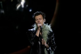 Harry Styles performs at the 2021 Grammys