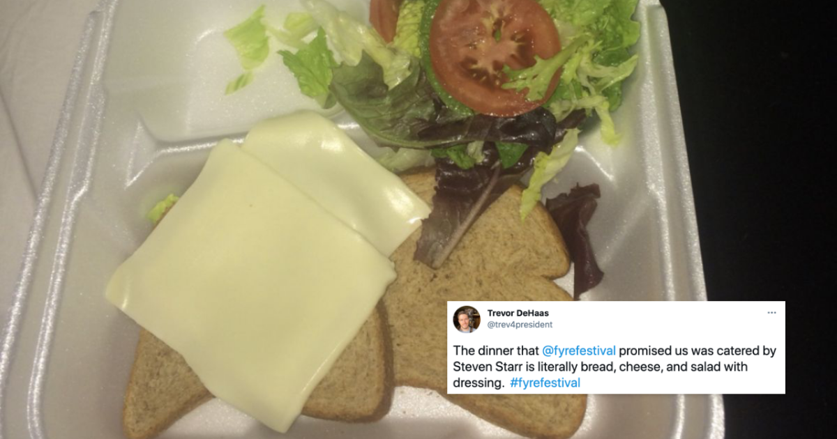 That Fyre Festival Cheese Sandwich Tweet Is Being Auctioned Off As NFT