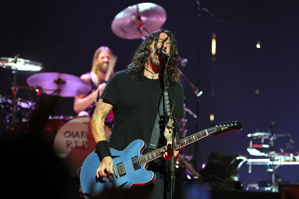 Foo Fighters perform at the 2021 MTV VMAs