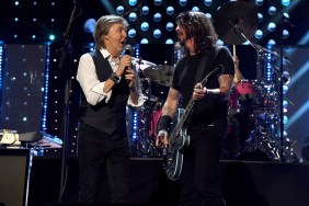 Paul McCartney and Foo Fighters during Rock Hall of Fame 2021 induction ceremony