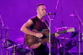 Coldplay's Chris Martin performing live in October 2021