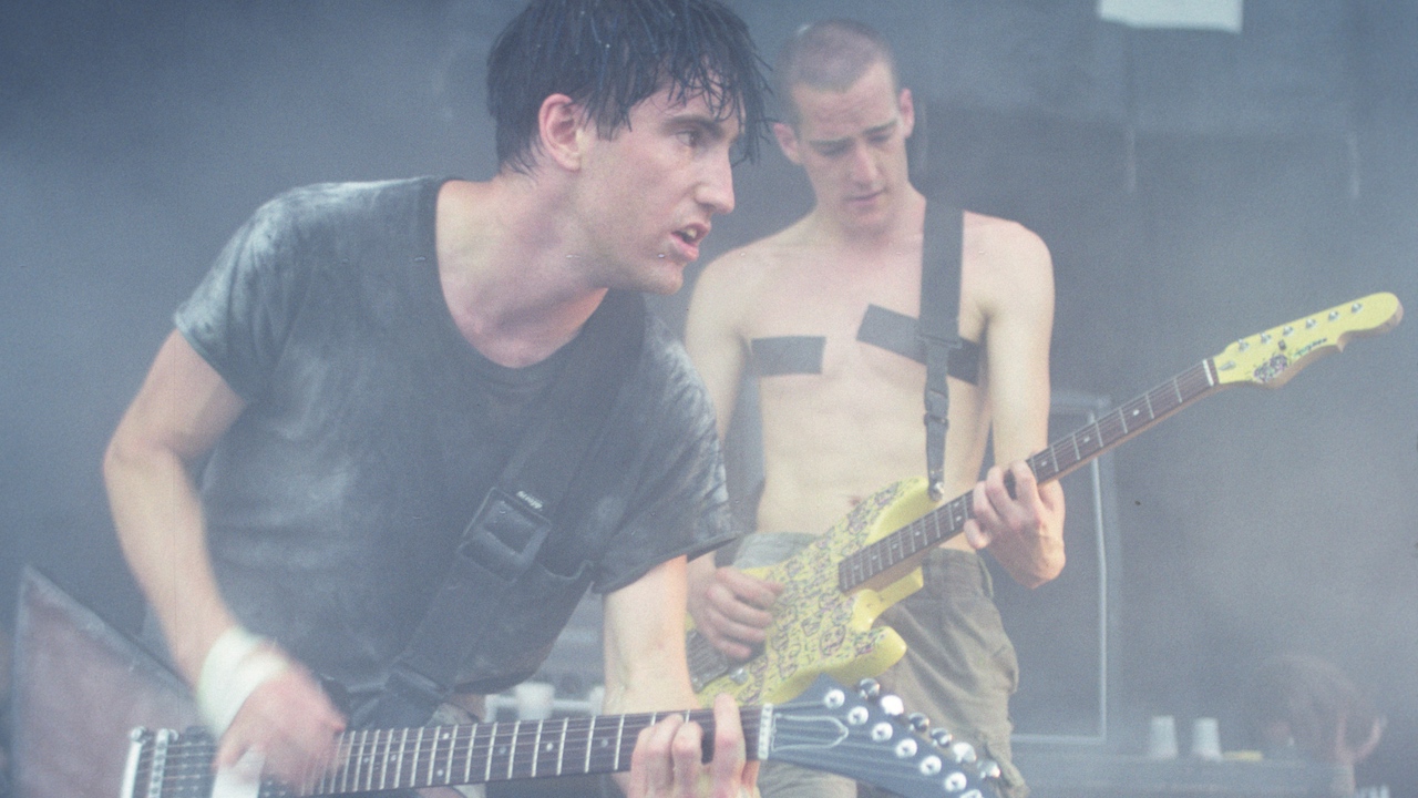 Trent Reznor and Richard Patrick performing together