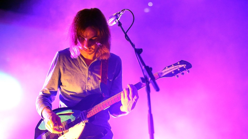 Tame Impala's Kevin Parker performing during the Australian 'Lonerism' tour in 2012