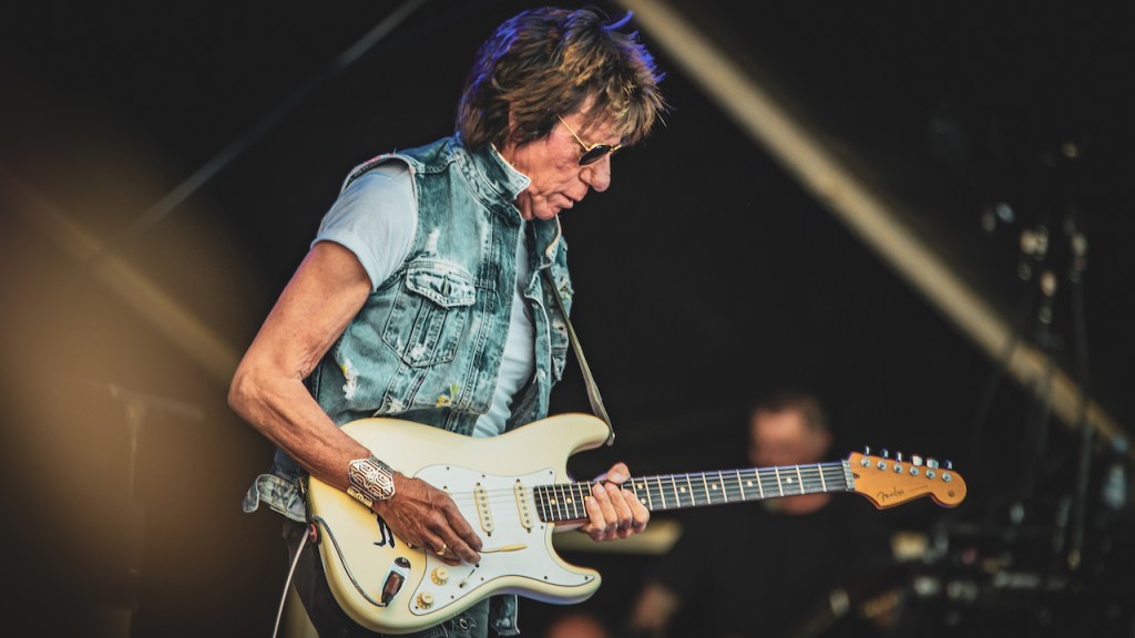 Jeff Beck performing live in 2022