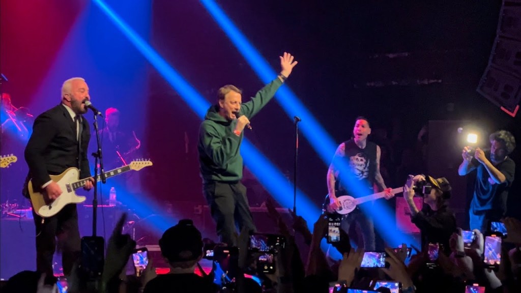 Tony Hawk performing live with Goldfinger