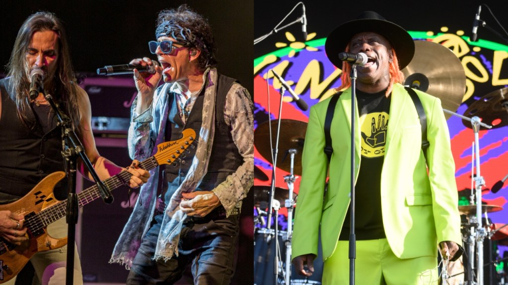Extreme's Nuno Bettencourt and Gary Cherone, Living Colour's Corey Glover