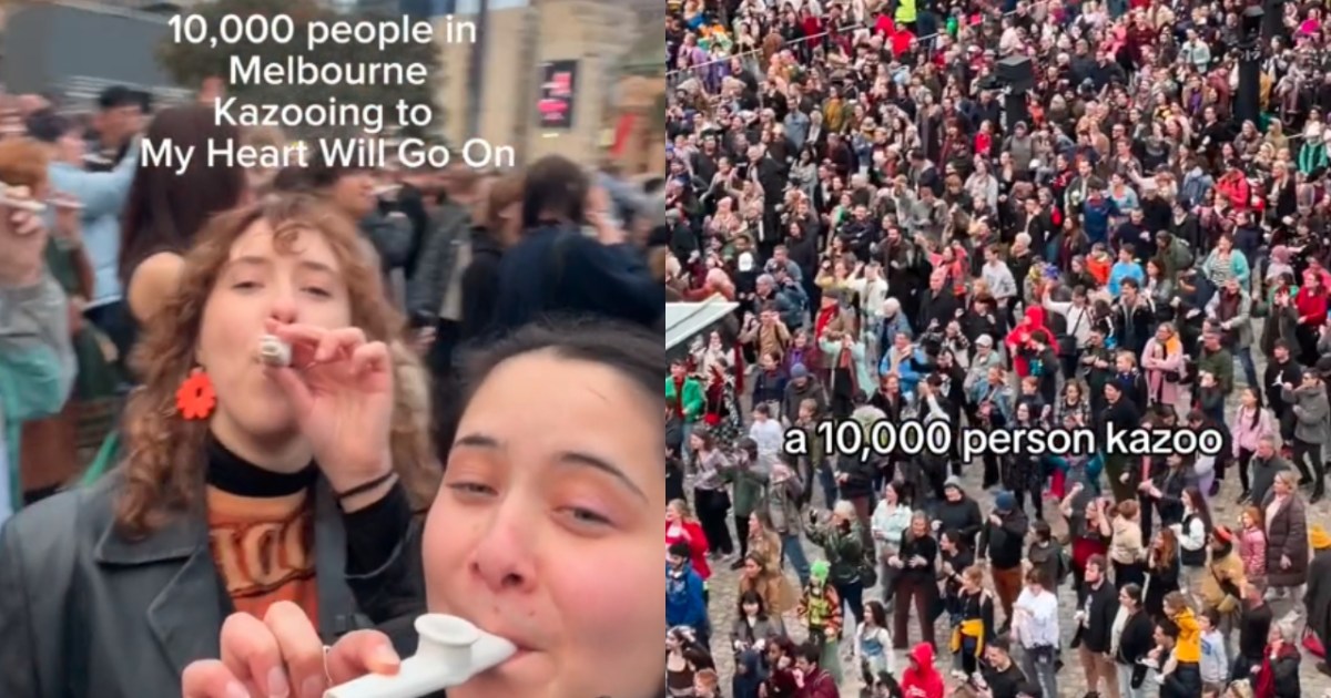 Melbourne Sets Record With 10,000 People Playing Kazoos