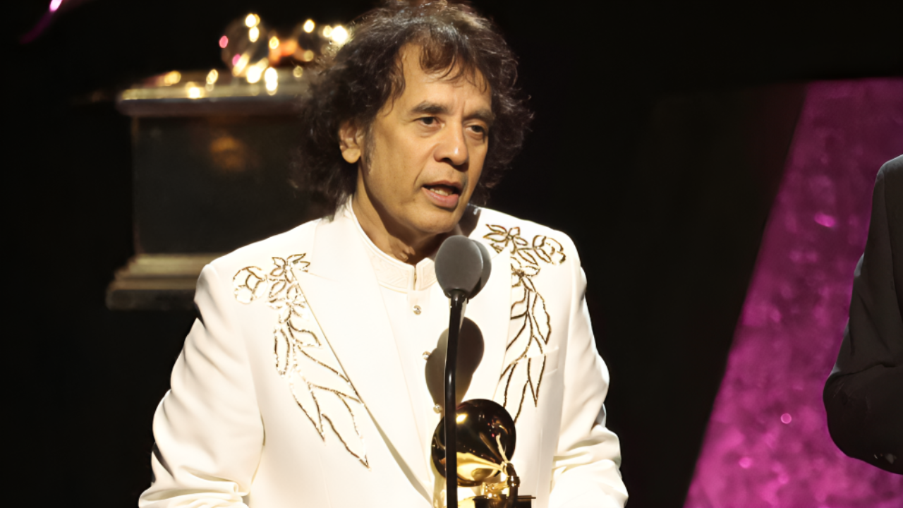 Indian Tabla Legend Ustad Zakir Hussain Wins Three Grammy Awards ...