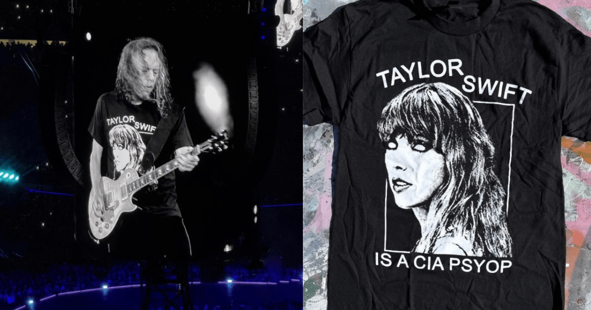 Swifties Are Coming For Kirk Hammett After He Wore This Very Specific T-Shirt