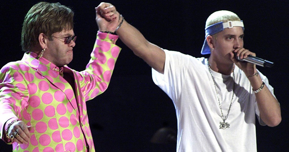 Sir Elton John Says Eminem Gave Him Diamond Encrusted Sex Toys As A Wedding Prezzie Music Feeds