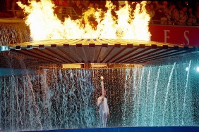 Cathy Freeman at the Sydney Olympic Games Opening Ceremony in 2000