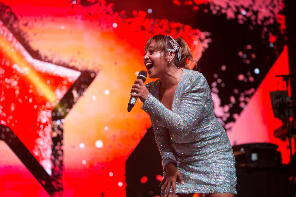 Jessica Mauboy performing at the National Indigenous Music Awards (NIMA) 2019 in Darwin