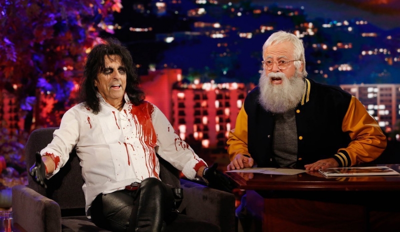 Dave Grohl as David Letterman... and Alice Cooper as himself
