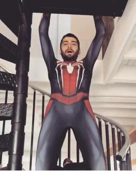 Zayn... as Spiderman