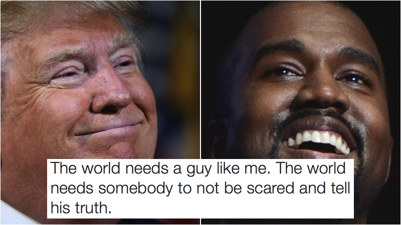Kanye West & Donald Trump Tweets Which Prove They’re The Same Person #2