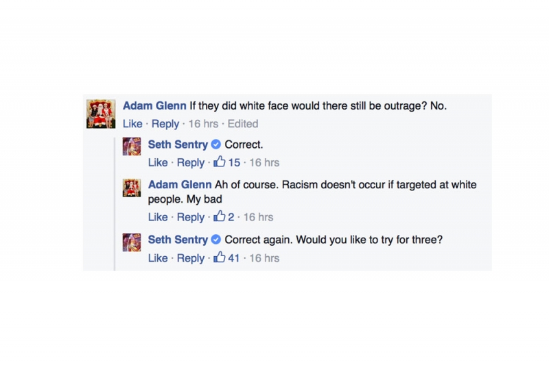 Seth Sentry's Facebook "Purging" Comments #2
