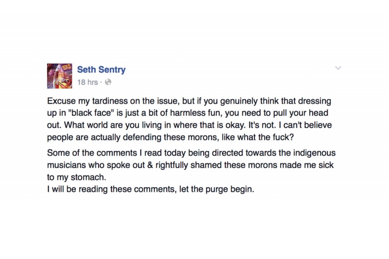 Seth Sentry's Facebook "Purging" Comments #6