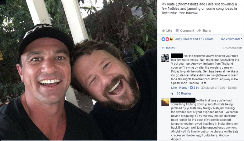 The Banter In The Comments Section On Shannon Noll's Facebook Page Is Lit #11