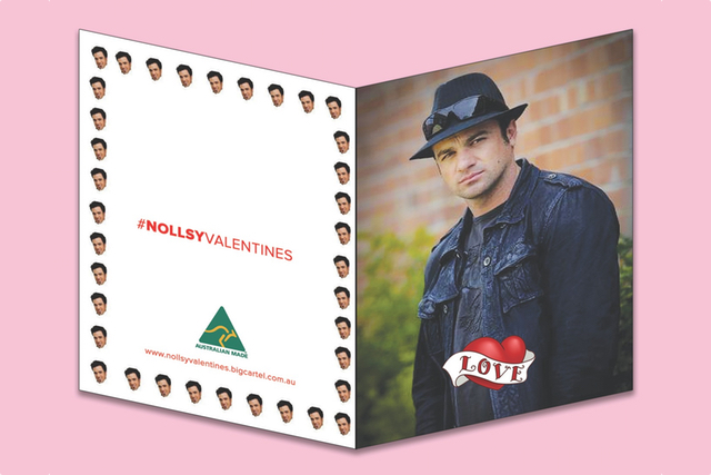 The "Nollsy The Poet" Valentine's Day Card (Outside)