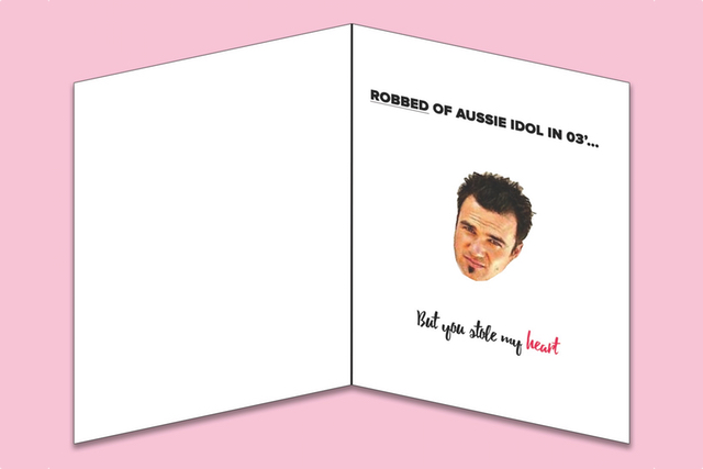 The "Robbed In '03" Valentine's Day Card (Inside)
