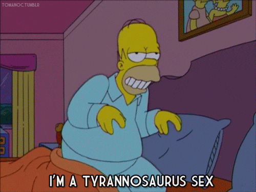 homer simpson tyranosaurus sex gif