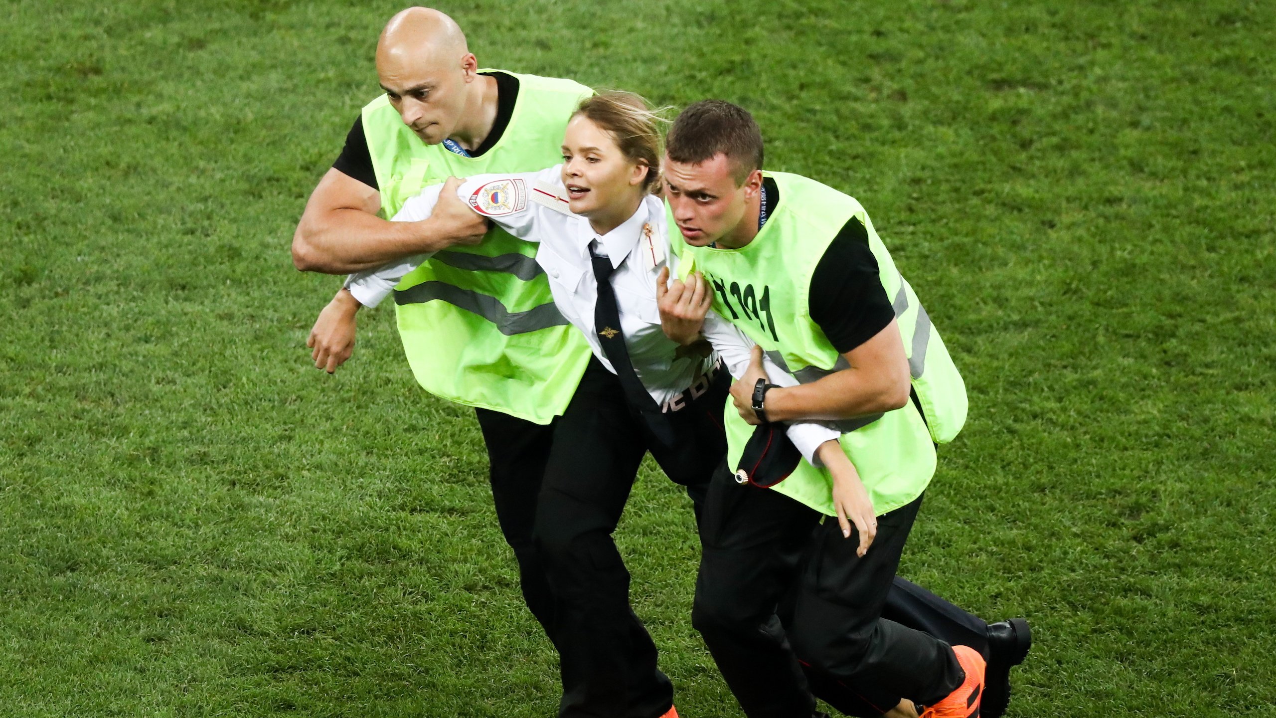 Pussy Riot Stage On Field Protest During World Cup Final Music Feeds